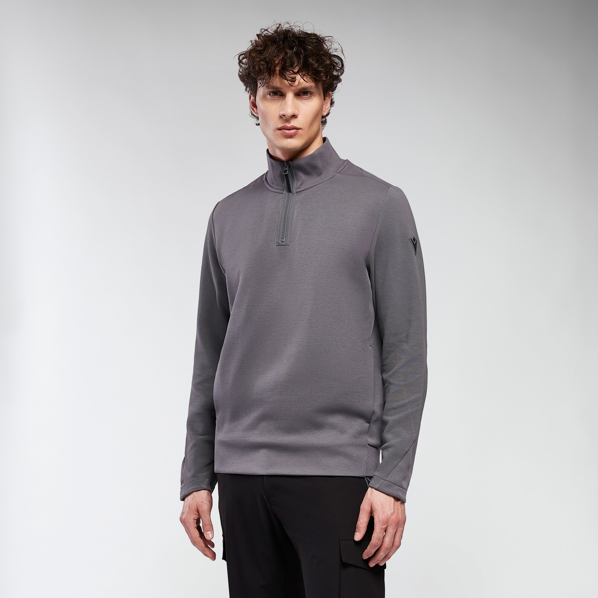SUDADERA MEDIA CREMALLERA LUNARIS MGRY/DGRY