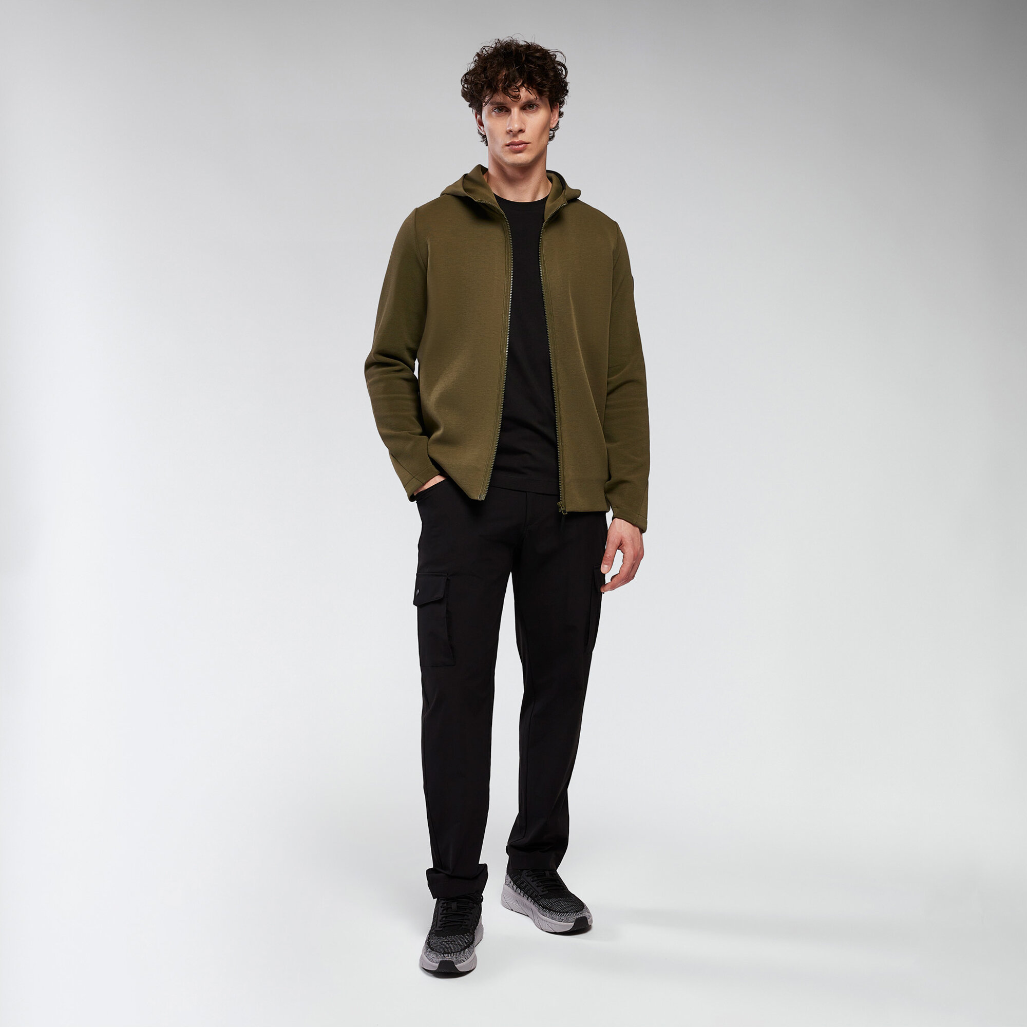 CHAQUETA MIDNIGHT HOODED MGRN/LMGRN